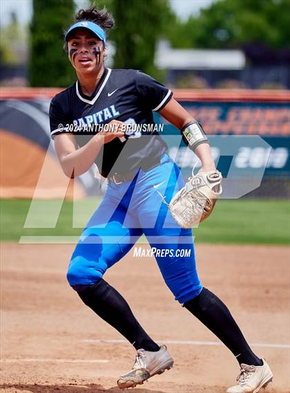 Thumbnail 1 in Capital Christian vs. Oakdale (CIF SJS D3 Final) photogallery.