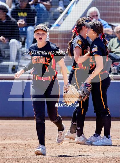 Thumbnail 1 in Capital Christian vs. Oakdale (CIF SJS D3 Final) photogallery.