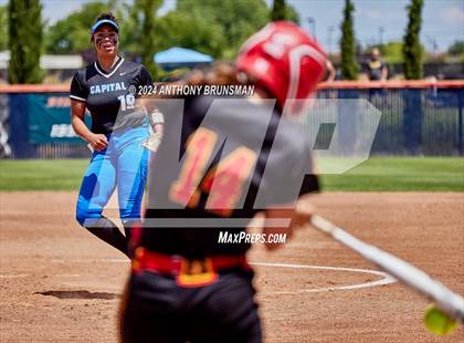 Thumbnail 1 in Capital Christian vs. Oakdale (CIF SJS D3 Final) photogallery.