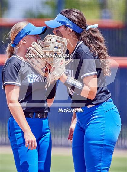 Thumbnail 3 in Capital Christian vs. Oakdale (CIF SJS D3 Final) photogallery.