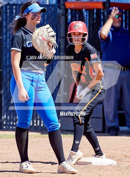 Thumbnail 2 in Capital Christian vs. Oakdale (CIF SJS D3 Final) photogallery.