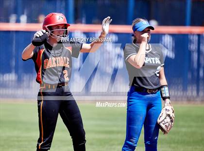 Thumbnail 3 in Capital Christian vs. Oakdale (CIF SJS D3 Final) photogallery.