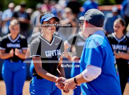 Thumbnail 3 in Capital Christian vs. Oakdale (CIF SJS D3 Final) photogallery.