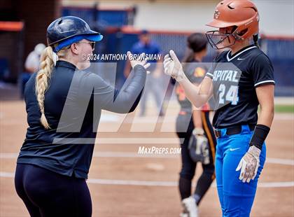 Thumbnail 1 in Capital Christian vs. Oakdale (CIF SJS D3 Final) photogallery.