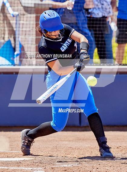 Thumbnail 2 in Capital Christian vs. Oakdale (CIF SJS D3 Final) photogallery.