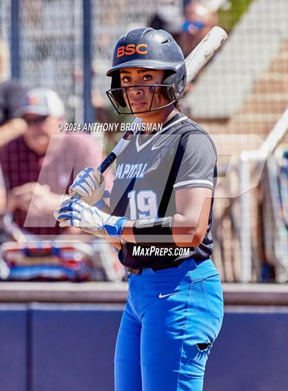 Thumbnail 2 in Capital Christian vs. Oakdale (CIF SJS D3 Final) photogallery.
