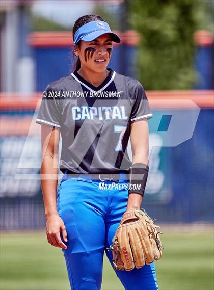 Thumbnail 2 in Capital Christian vs. Oakdale (CIF SJS D3 Final) photogallery.