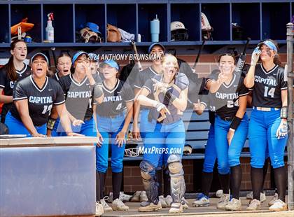 Thumbnail 1 in Capital Christian vs. Oakdale (CIF SJS D3 Final) photogallery.
