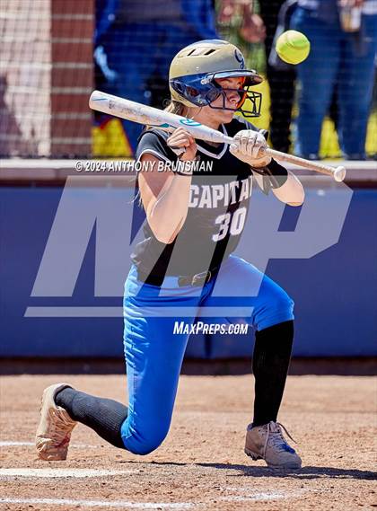Thumbnail 2 in Capital Christian vs. Oakdale (CIF SJS D3 Final) photogallery.