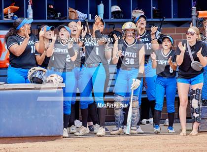 Thumbnail 3 in Capital Christian vs. Oakdale (CIF SJS D3 Final) photogallery.