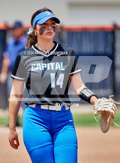 Thumbnail 3 in Capital Christian vs. Oakdale (CIF SJS D3 Final) photogallery.