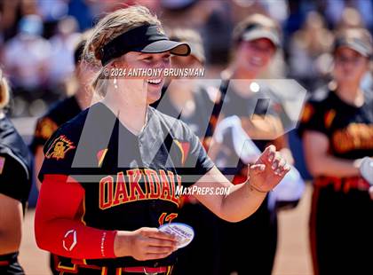 Thumbnail 2 in Capital Christian vs. Oakdale (CIF SJS D3 Final) photogallery.