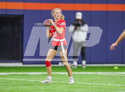 Thumbnail 1 in Valor Christian vs Regis Jesuit (Girls' Flag Championship 1st Round) photogallery.