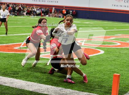Thumbnail 3 in Valor Christian vs Regis Jesuit (Girls' Flag Championship 1st Round) photogallery.
