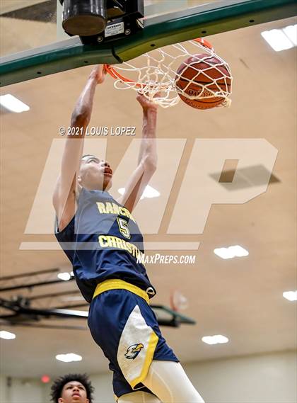 Thumbnail 1 in Rancho Christian vs. St. Bernard (The Classic at Damien) photogallery.