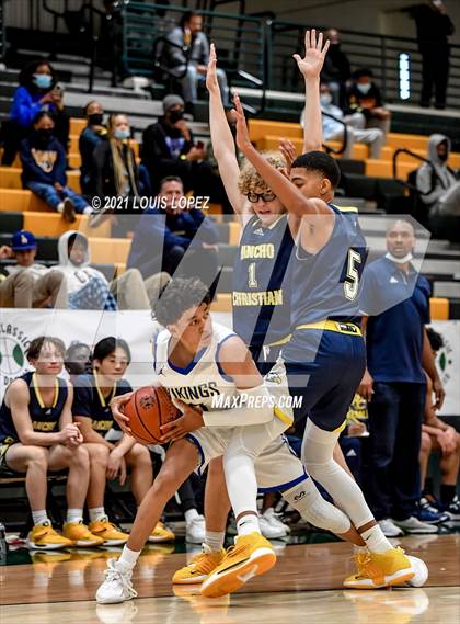Thumbnail 1 in Rancho Christian vs. St. Bernard (The Classic at Damien) photogallery.