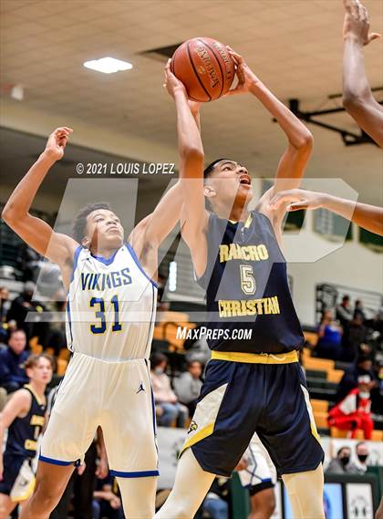 Thumbnail 1 in Rancho Christian vs. St. Bernard (The Classic at Damien) photogallery.