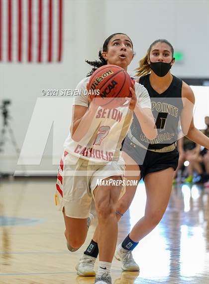 Thumbnail 2 in Salpointe Catholic vs. Seton Catholic (AIA 4A Final) photogallery.