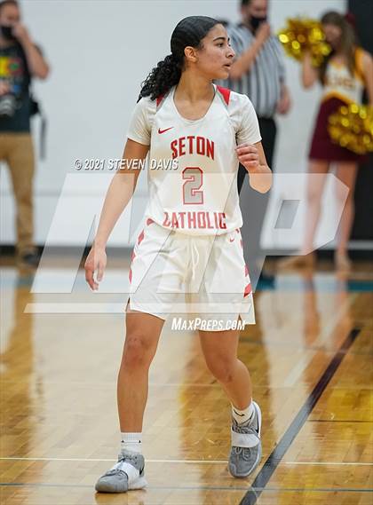 Thumbnail 2 in Salpointe Catholic vs. Seton Catholic (AIA 4A Final) photogallery.