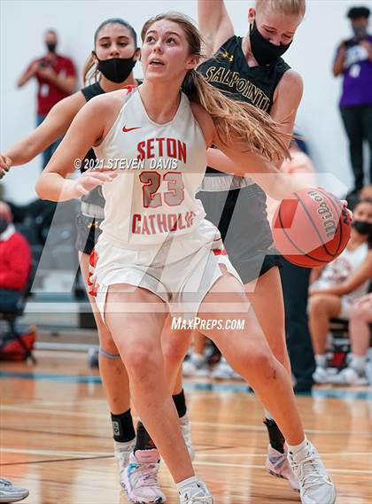 Thumbnail 3 in Salpointe Catholic vs. Seton Catholic (AIA 4A Final) photogallery.