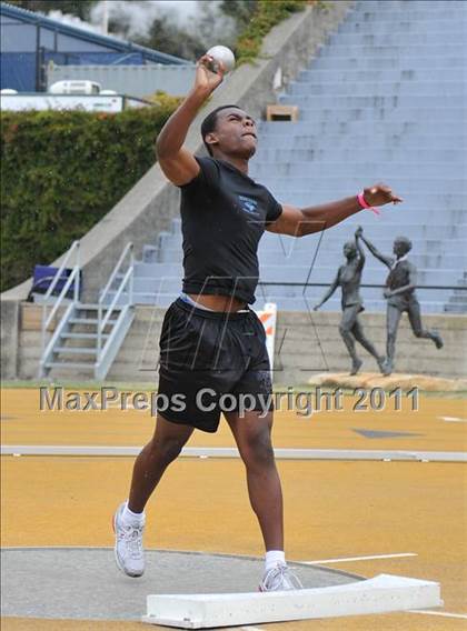 Thumbnail 2 in CIF NCS Masters Track & Field Championships (Boys Shot Put 1st Flight) photogallery.