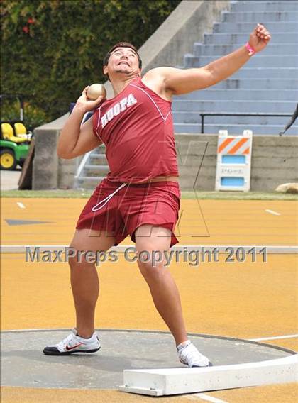 Thumbnail 3 in CIF NCS Masters Track & Field Championships (Boys Shot Put 1st Flight) photogallery.