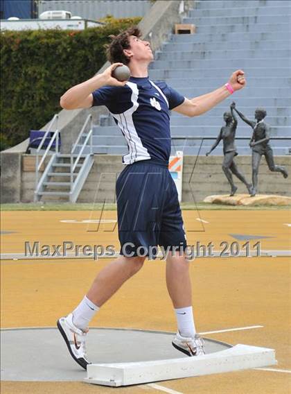 Thumbnail 3 in CIF NCS Masters Track & Field Championships (Boys Shot Put 1st Flight) photogallery.