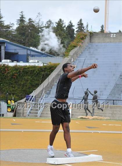 Thumbnail 3 in CIF NCS Masters Track & Field Championships (Boys Shot Put 1st Flight) photogallery.