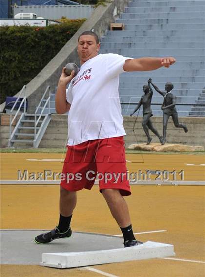 Thumbnail 2 in CIF NCS Masters Track & Field Championships (Boys Shot Put 1st Flight) photogallery.