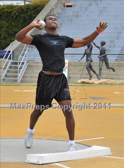 Thumbnail 3 in CIF NCS Masters Track & Field Championships (Boys Shot Put 1st Flight) photogallery.