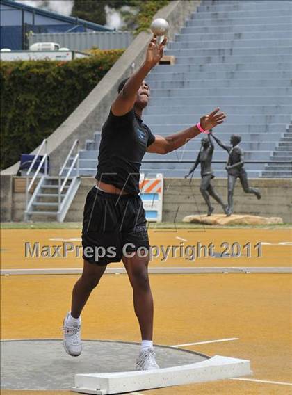 Thumbnail 3 in CIF NCS Masters Track & Field Championships (Boys Shot Put 1st Flight) photogallery.