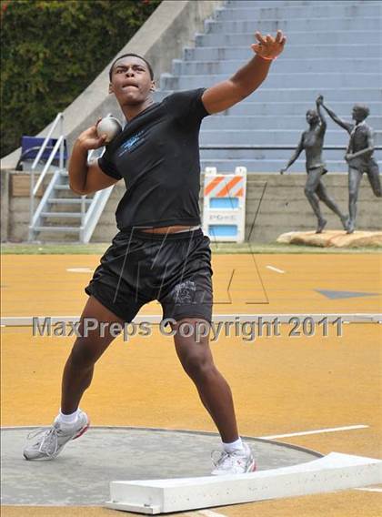 Thumbnail 2 in CIF NCS Masters Track & Field Championships (Boys Shot Put 1st Flight) photogallery.