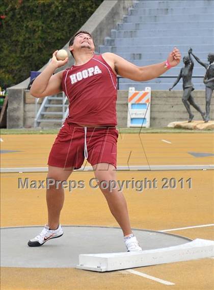Thumbnail 2 in CIF NCS Masters Track & Field Championships (Boys Shot Put 1st Flight) photogallery.
