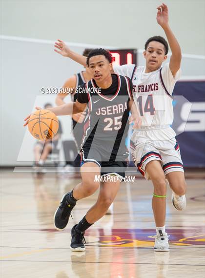 Thumbnail 2 in JSerra Catholic vs. St. Francis Prep (Torrey Pines Holiday Classic) photogallery.