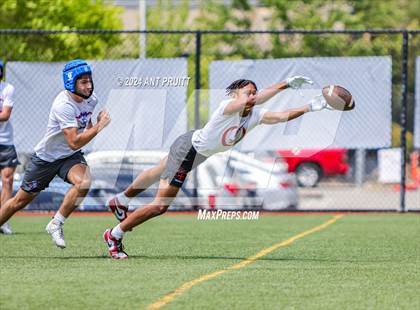 Thumbnail 3 in St. Helena vs St. Vincent de Paul (D1 Bound Academy 7 on 7 Tournament) photogallery.