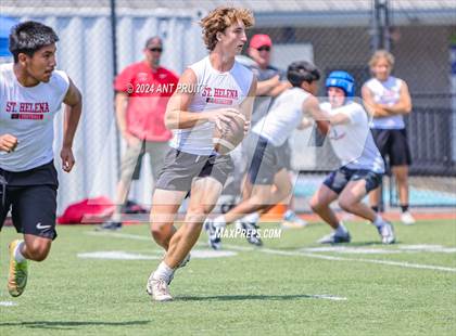 Thumbnail 1 in St. Helena vs St. Vincent de Paul (D1 Bound Academy 7 on 7 Tournament) photogallery.