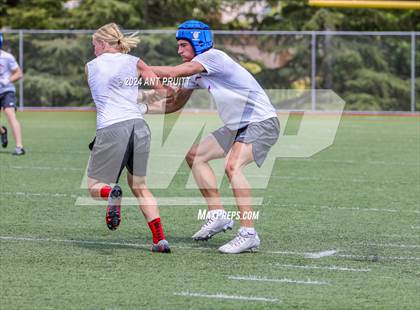 Thumbnail 3 in St. Helena vs St. Vincent de Paul (D1 Bound Academy 7 on 7 Tournament) photogallery.
