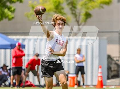Thumbnail 3 in St. Helena vs St. Vincent de Paul (D1 Bound Academy 7 on 7 Tournament) photogallery.