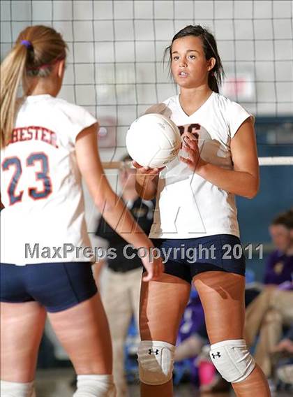 Thumbnail 3 in Rochester vs. Williamsville (IHSA Class 2A Riverton Regional) photogallery.