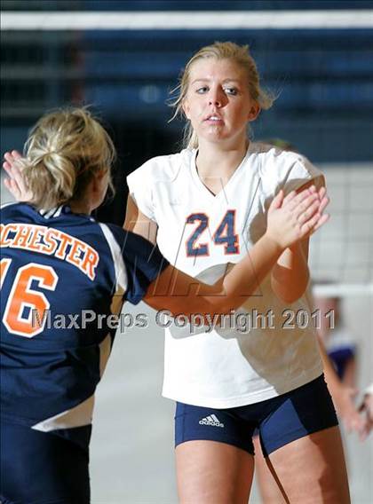 Thumbnail 2 in Rochester vs. Williamsville (IHSA Class 2A Riverton Regional) photogallery.