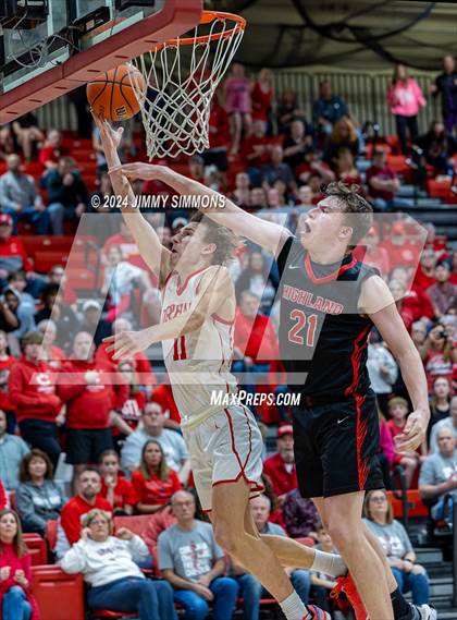 Thumbnail 2 in Highland @ Centralia (IHSA 3A Sectional Semifinals) photogallery.