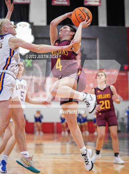 Thumbnail 1 in Lowry vs. Pahrump Valley (NIAA Class 3A State Girls Semifinal) photogallery.