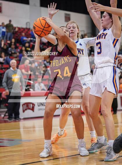Thumbnail 1 in Lowry vs. Pahrump Valley (NIAA Class 3A State Girls Semifinal) photogallery.