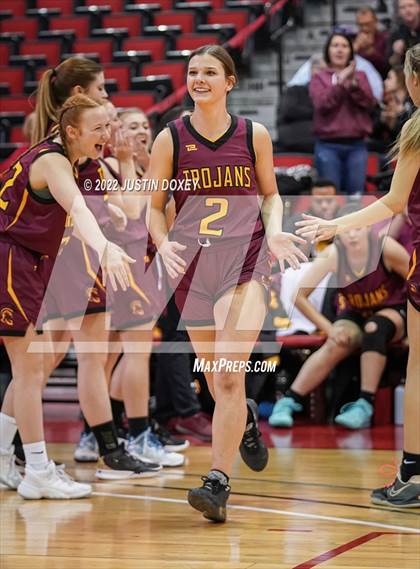 Thumbnail 1 in Lowry vs. Pahrump Valley (NIAA Class 3A State Girls Semifinal) photogallery.