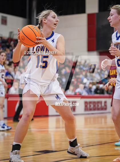 Thumbnail 2 in Lowry vs. Pahrump Valley (NIAA Class 3A State Girls Semifinal) photogallery.