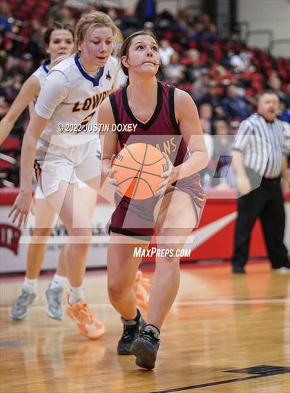 Thumbnail 2 in Lowry vs. Pahrump Valley (NIAA Class 3A State Girls Semifinal) photogallery.