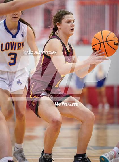Thumbnail 1 in Lowry vs. Pahrump Valley (NIAA Class 3A State Girls Semifinal) photogallery.