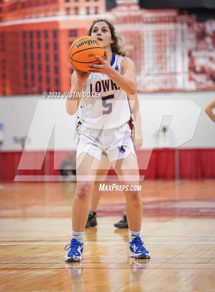 Thumbnail 2 in Lowry vs. Pahrump Valley (NIAA Class 3A State Girls Semifinal) photogallery.