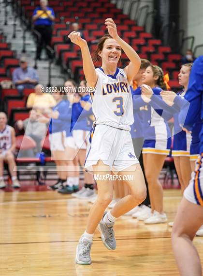 Thumbnail 2 in Lowry vs. Pahrump Valley (NIAA Class 3A State Girls Semifinal) photogallery.