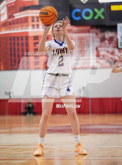 Thumbnail 2 in Lowry vs. Pahrump Valley (NIAA Class 3A State Girls Semifinal) photogallery.